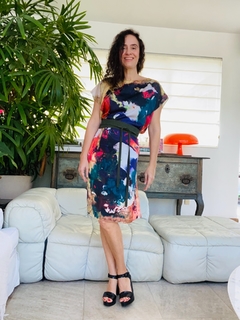 Vestido Kaftan Cetim Comunhão - ALESSA