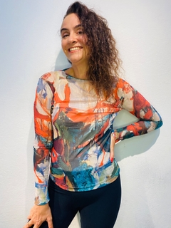 Blusa Pele Tule Joan Green - buy online