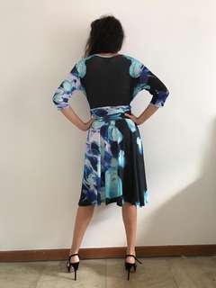 Vestido Curto Sereia Jersey Rosa Azul na internet