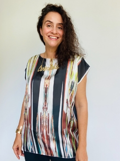 Camiseta Kaftan Cetim Ganesha - comprar online
