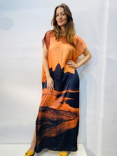 Vestido Kaftan Longo Rio Dourado on internet