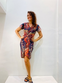 Vestido Torcido Jersey Leque na internet