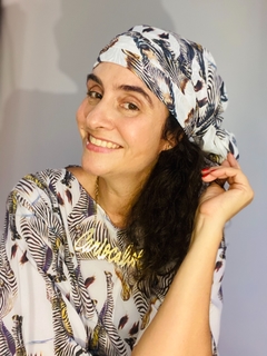 Lenço Chiffon 140x100cm Zebra