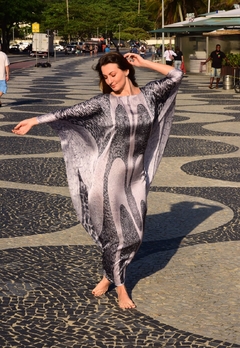 Vestido Maxi Longo Cetim Copacabana