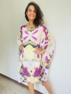 Vestido Plissado Curto Crepe Orquídea Branco - buy online