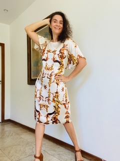 Vestido Asa Seda Castiçal Branco - loja online