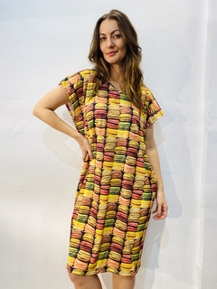 Vestido Kaftan Curto Jersey Macarrom - buy online