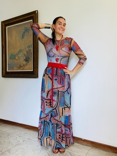 Blusa Pele Tule Paul Klee Rosa - ALESSA