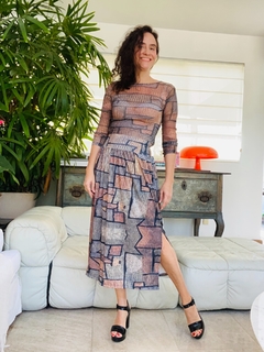 Blusa Pele Tule Paul Klee Cinza na internet