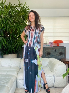 Camiseta Kaftan Curta Cetim Ganesha Listras - comprar online