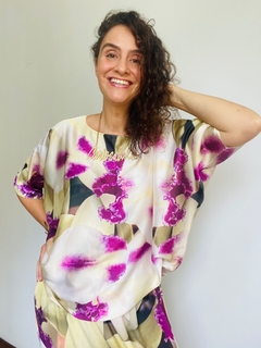 Camiseta Morcego Cetim Orquídea Branco on internet