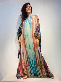 Vestido Maxi Longo Cetim Munch - ALESSA