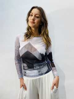Blusa Pele Tule Arquitetura na internet