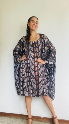 Vestdo Maxi Mini Cetim Faisão Corrido - ALESSA