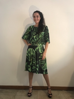 Vestido Curto Morcego Evasê Jersey Costela de Adão - comprar online