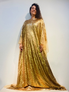 Vestido Maxi Longo Paetê Oro - buy online