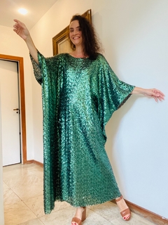 Vestido Maxi Longo Paetê Verde - online store