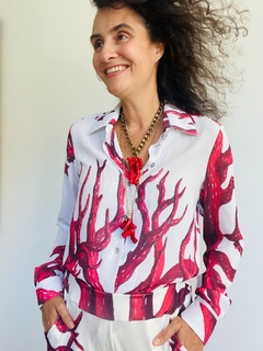 Camisa Social Crepe Coral - comprar online