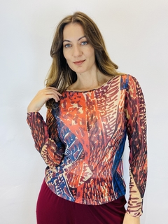 Blusa Pele Tule Leque - ALESSA
