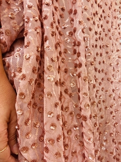 Vestido Maxi Longo Paetê Rosa on internet