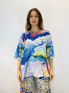 Camiseta Basica Crepe Mar na internet