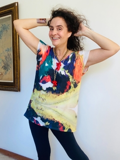 Camiseta Kaftan V Jersey Comunhão - ALESSA