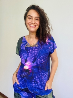 Camiseta Kaftan V Jersey Orquídea Roxo - online store