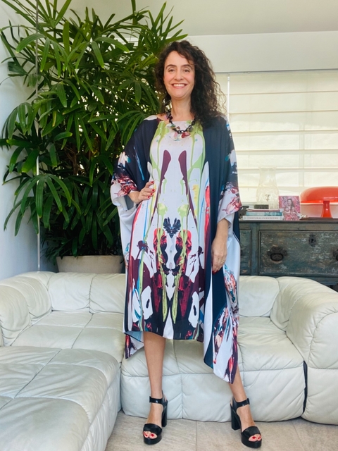 Vestido Maxi Curto Cetim Ganesha 