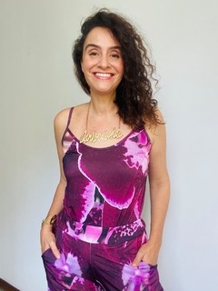 Regata Alcinha Jersey Orquídea Vinho on internet