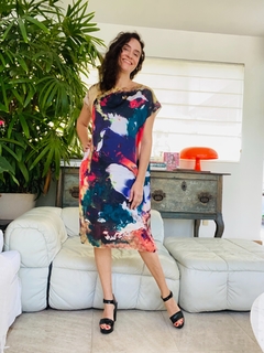 Vestido Kaftan Cetim Comunhão na internet