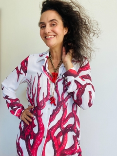 Camisa Social Crepe Coral - comprar online
