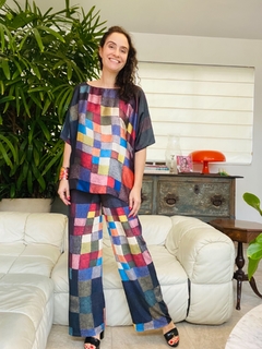 Camiseta Morcego Cetim Paul Klee Colorido - comprar online