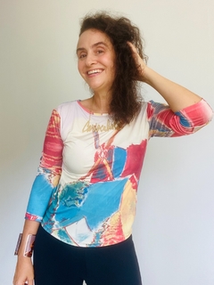 Blusa Fit 3/4 Jersey Moinho - comprar online