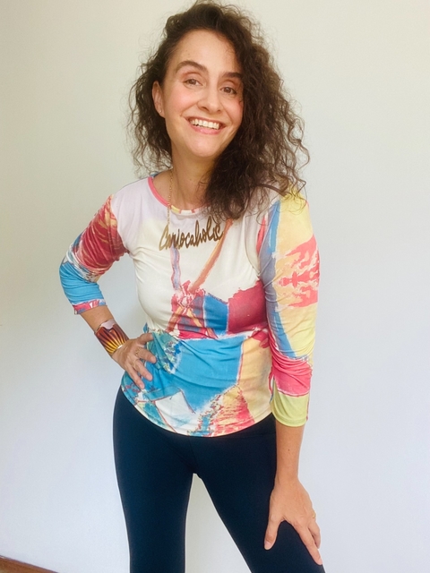 Blusa Fit 3/4 Jersey Moinho