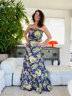 Image of Vestido TQC Longo Laise Chita Roxo