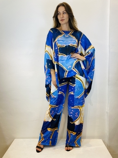 Camiseta Maxi Cetim Blue na internet