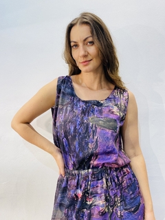 Regata Básica Tafetá Monet Roxo - ALESSA