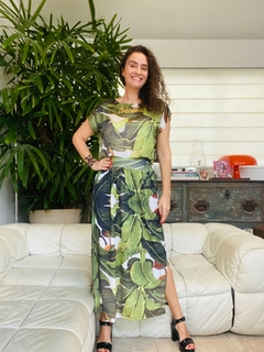 Camiseta Cropped Cetim Bananeira - comprar online