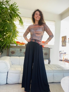 Blusa Pele Tule Paul Klee Cinza - loja online