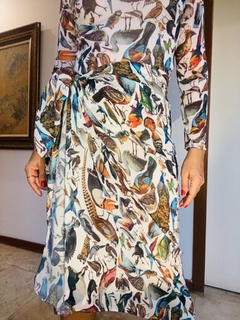 Saia Pareô Chiffon Pássaros - online store
