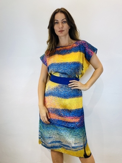 Vestido Kaftan Cetim Balneario - comprar online