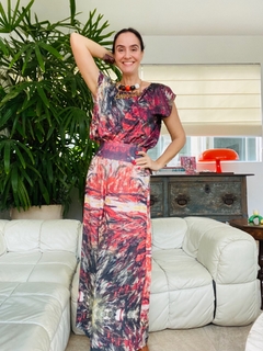 Camiseta Kaftan Cetim Monet Vermelho - comprar online