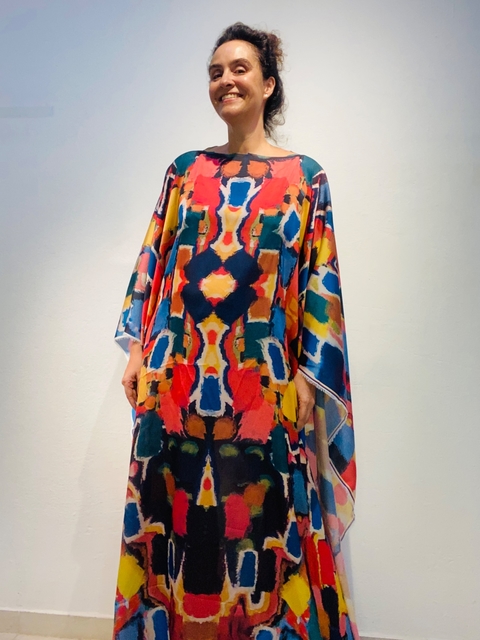 Vestido Maxi Longo Cetim Fabienne