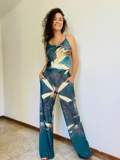 Macacão Alcinha Jersey Lírio Oliva - ALESSA