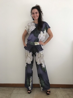 Calça Reta Jersey Hortênsia Cinza - comprar online