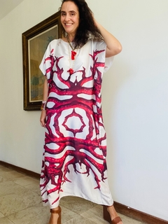 Vestido Amplo Cetim Coral - buy online