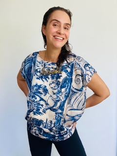 Camiseta Kaftan Cetim Anjos de Azulejos  - online store