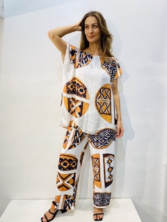 Camiseta Kaftan Cetim Indigena - loja online