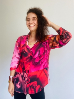 Imagem do Camisa Social Crepe Le Rose