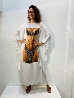 Image of Vestido Maxi Longo Cetim Mulata
